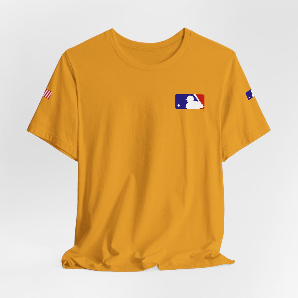 Baseball Logo T-Shirt Minimal Chest Patch Tee - Etna Gift