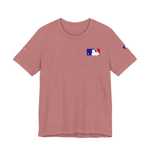 Baseball Logo T-Shirt Minimal Chest Patch Tee - Etna Gift