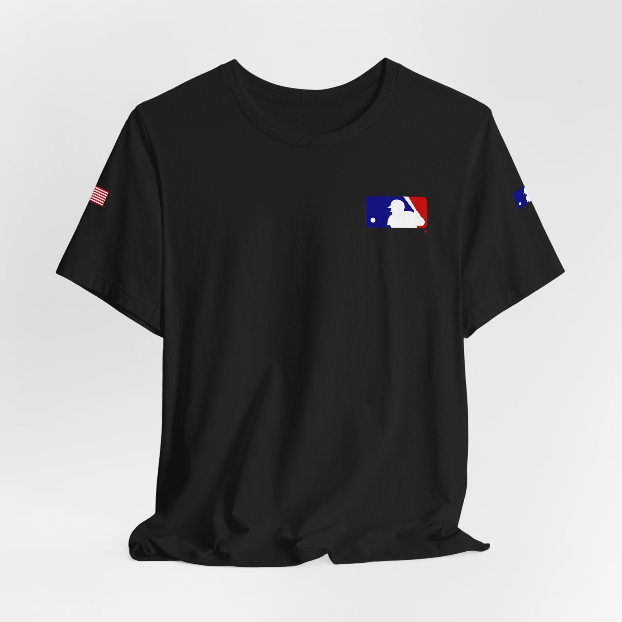 Baseball Logo T-Shirt Minimal Chest Patch Tee - Etna Gift