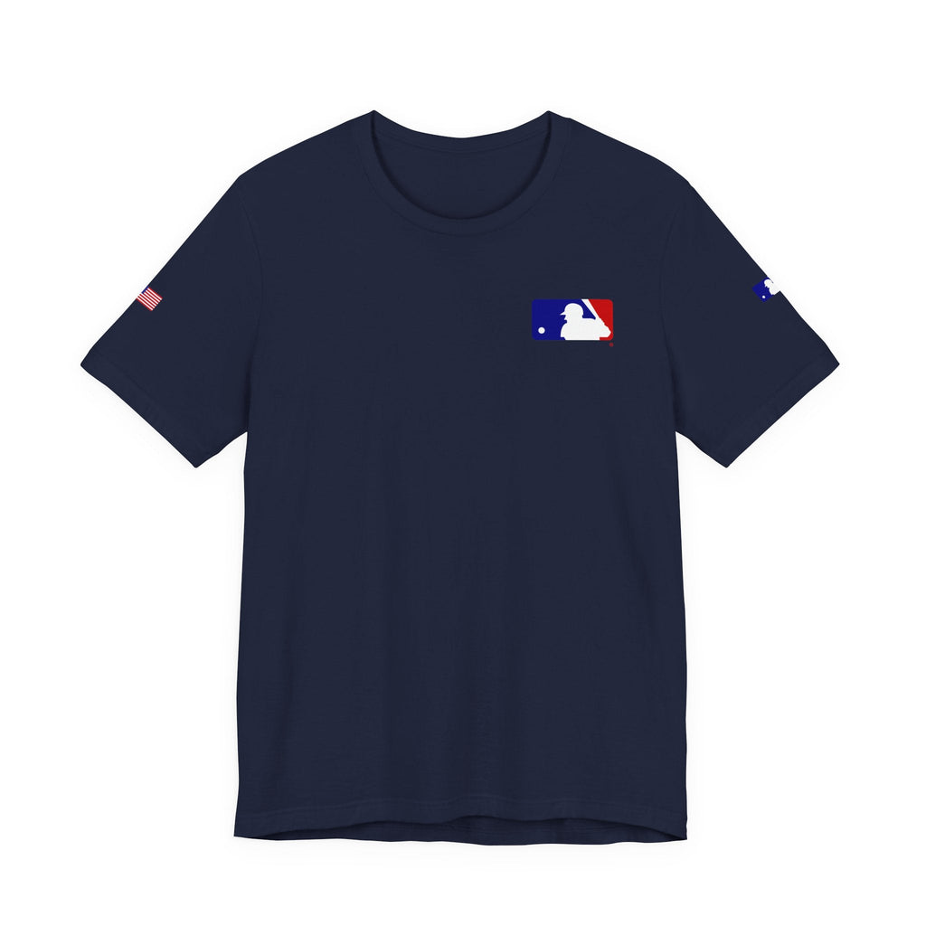 Baseball Logo T-Shirt Minimal Chest Patch Tee - Etna Gift
