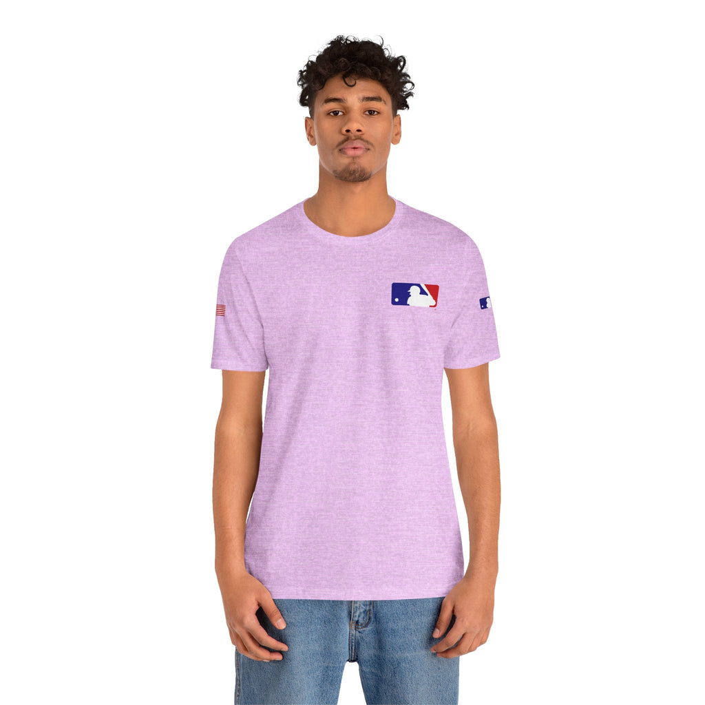 Baseball Logo T-Shirt Minimal Chest Patch Tee - Etna Gift