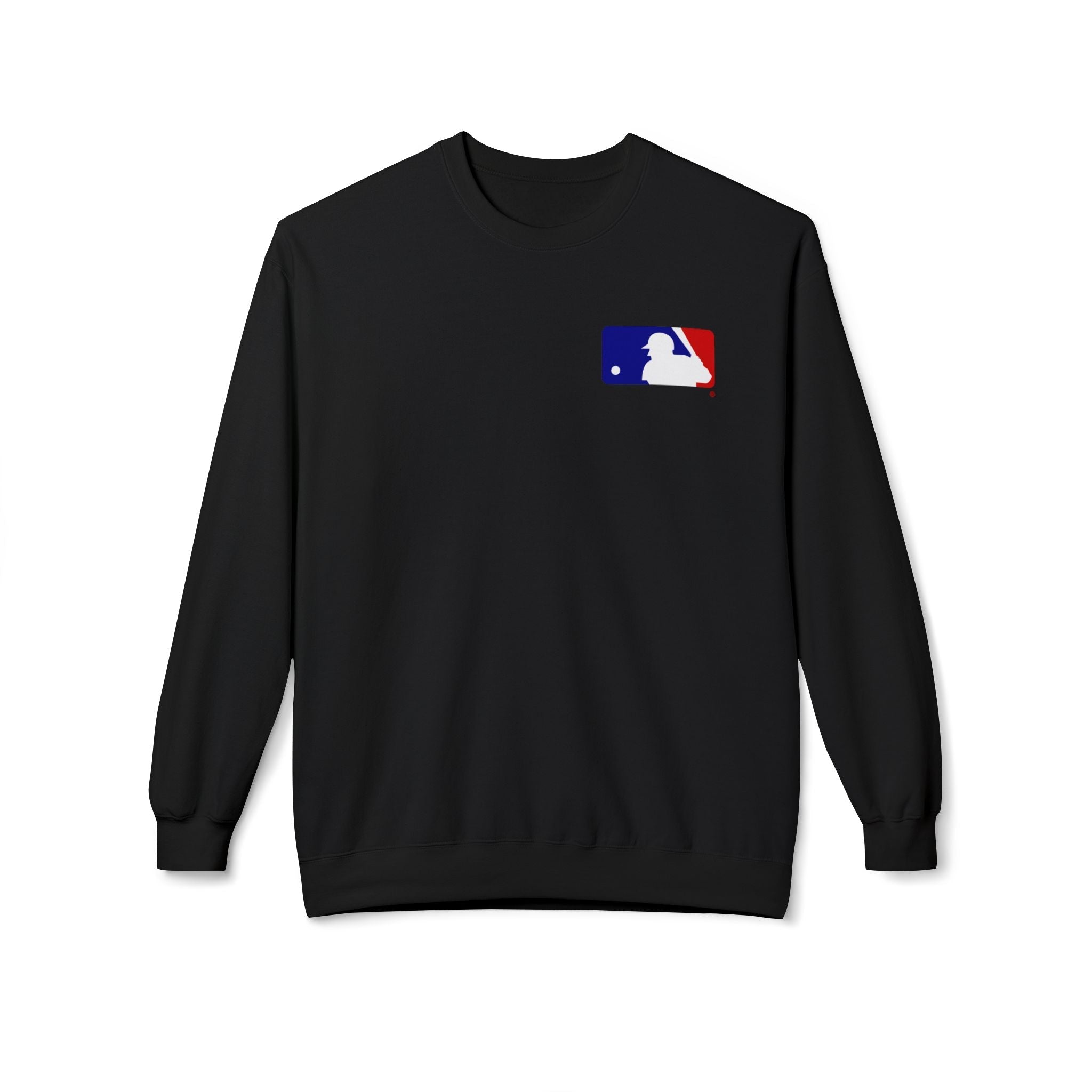 Baseball Silhouette Sweatshirt | Small Chest Logo, MLB Style - Etna Gift