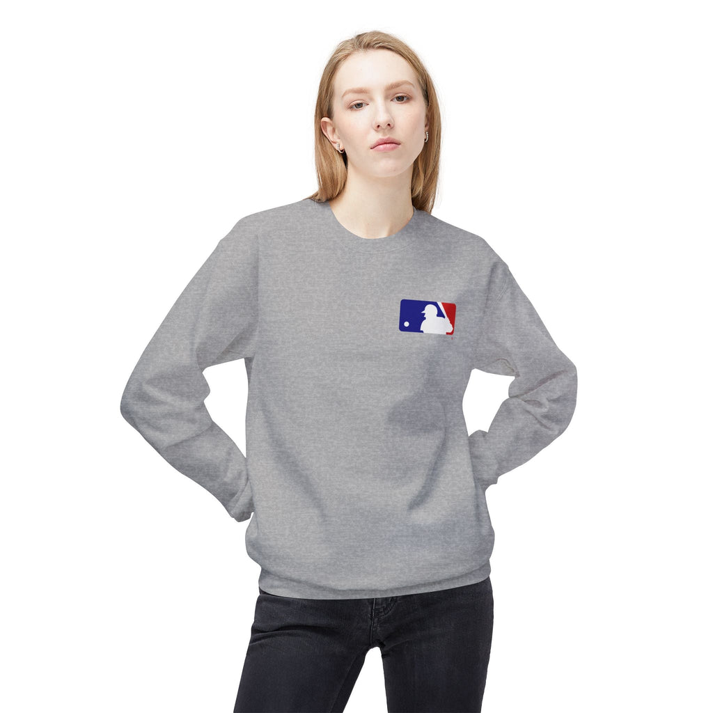 Baseball Silhouette Sweatshirt | Small Chest Logo, MLB Style - Etna Gift