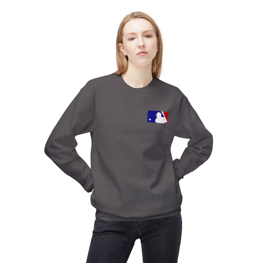 Baseball Silhouette Sweatshirt | Small Chest Logo, MLB Style - Etna Gift