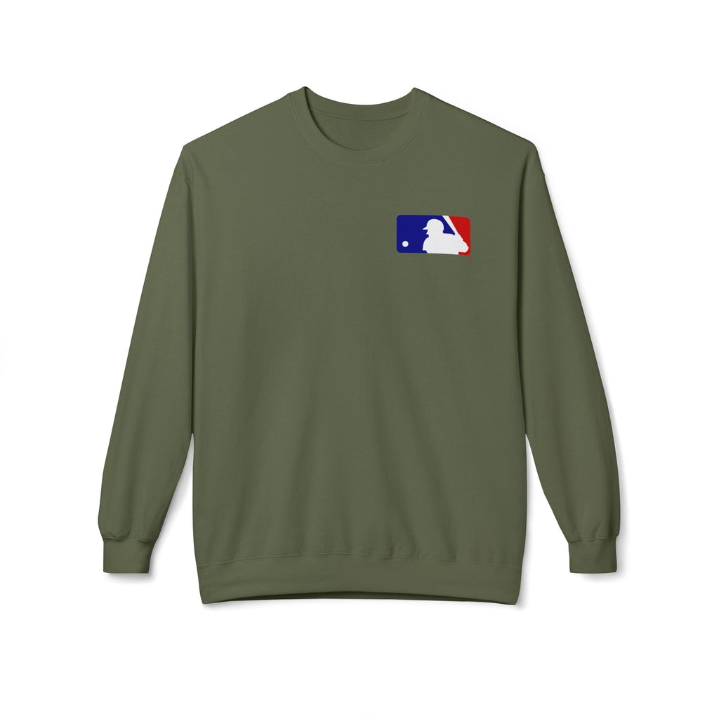 Baseball Silhouette Sweatshirt | Small Chest Logo, MLB Style - Etna Gift