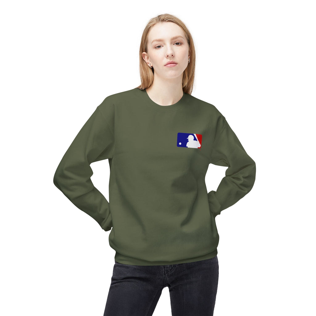 Baseball Silhouette Sweatshirt | Small Chest Logo, MLB Style - Etna Gift