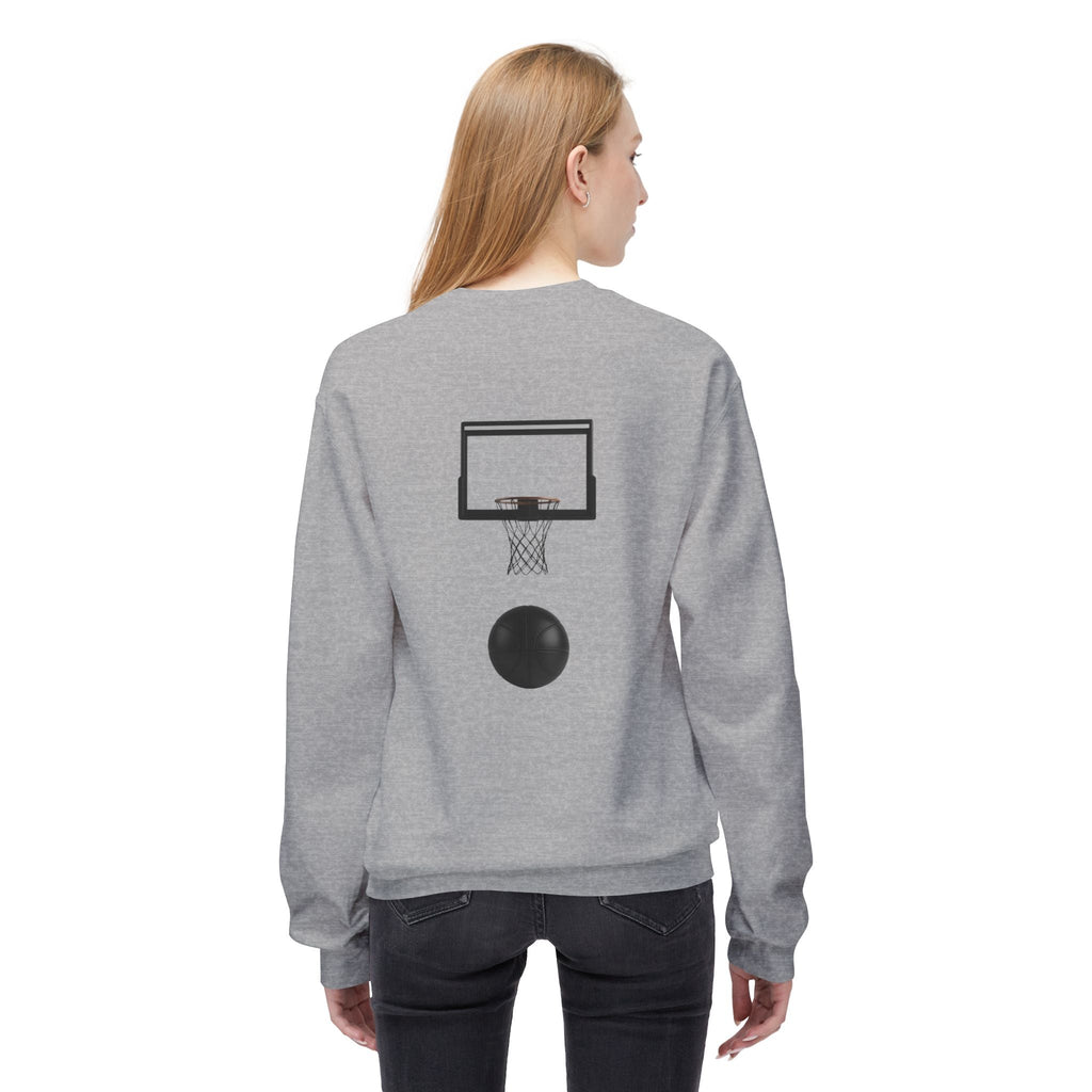 Basketball Players Sweatshirt Front Dribble Back Hoop Graphic - Etna Gift