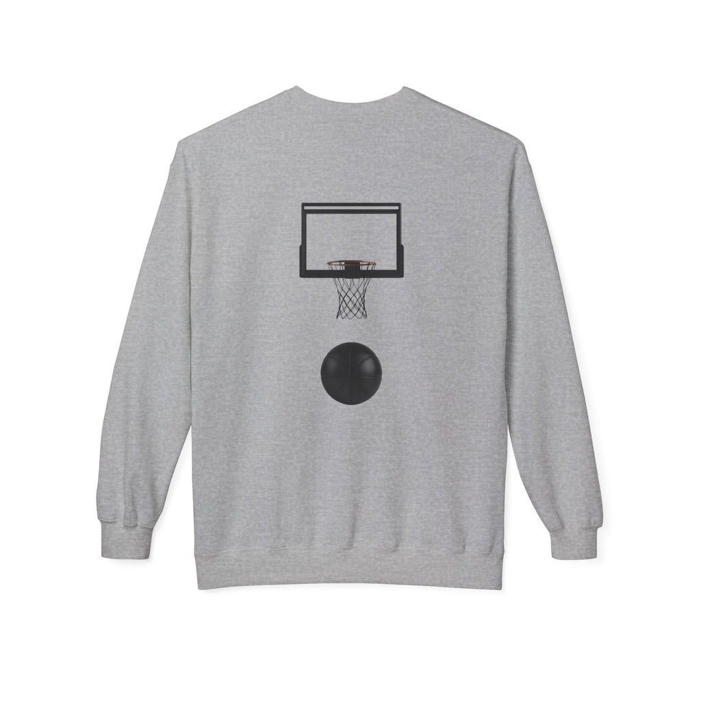 Basketball Players Sweatshirt Front Dribble Back Hoop Graphic - Etna Gift