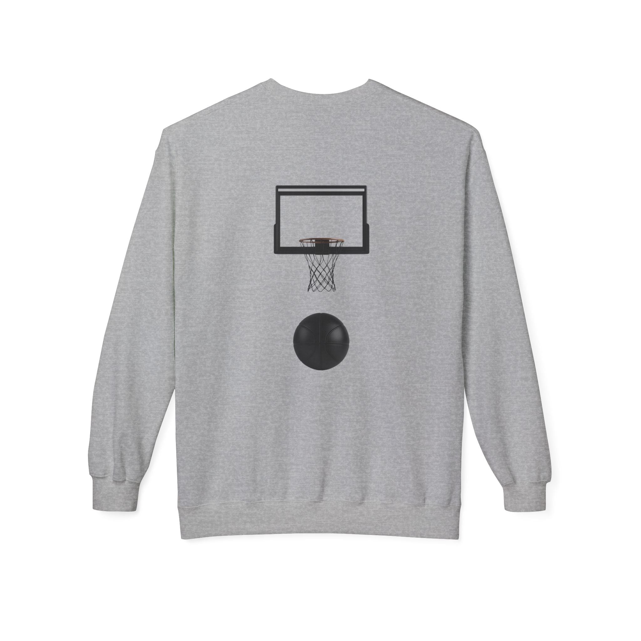 Basketball Players Sweatshirt Front Dribble Back Hoop Graphic - Etna Gift