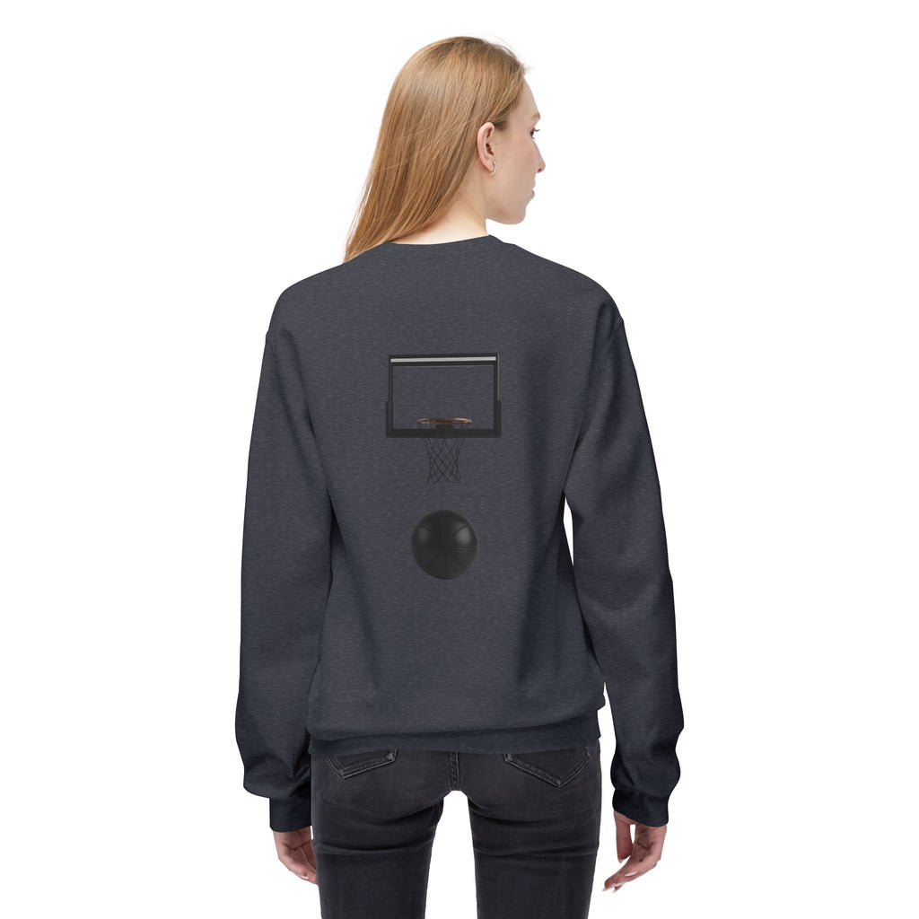 Basketball Players Sweatshirt Front Dribble Back Hoop Graphic - Etna Gift