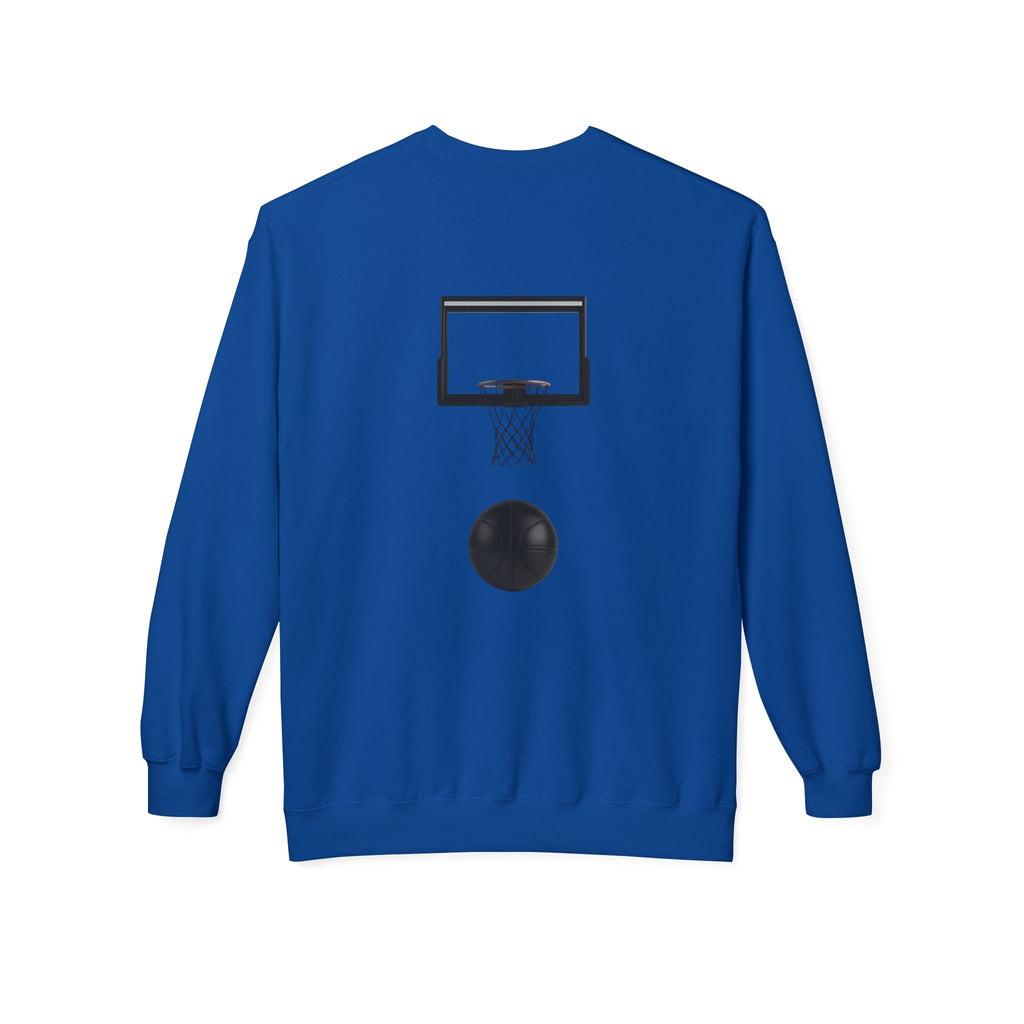 Basketball Players Sweatshirt Front Dribble Back Hoop Graphic - Etna Gift