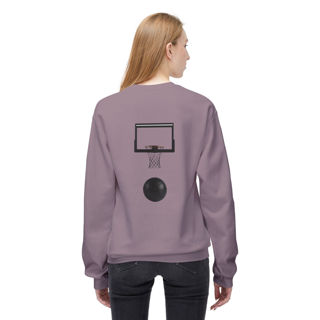 Basketball Players Sweatshirt Front Dribble Back Hoop Graphic - Etna Gift