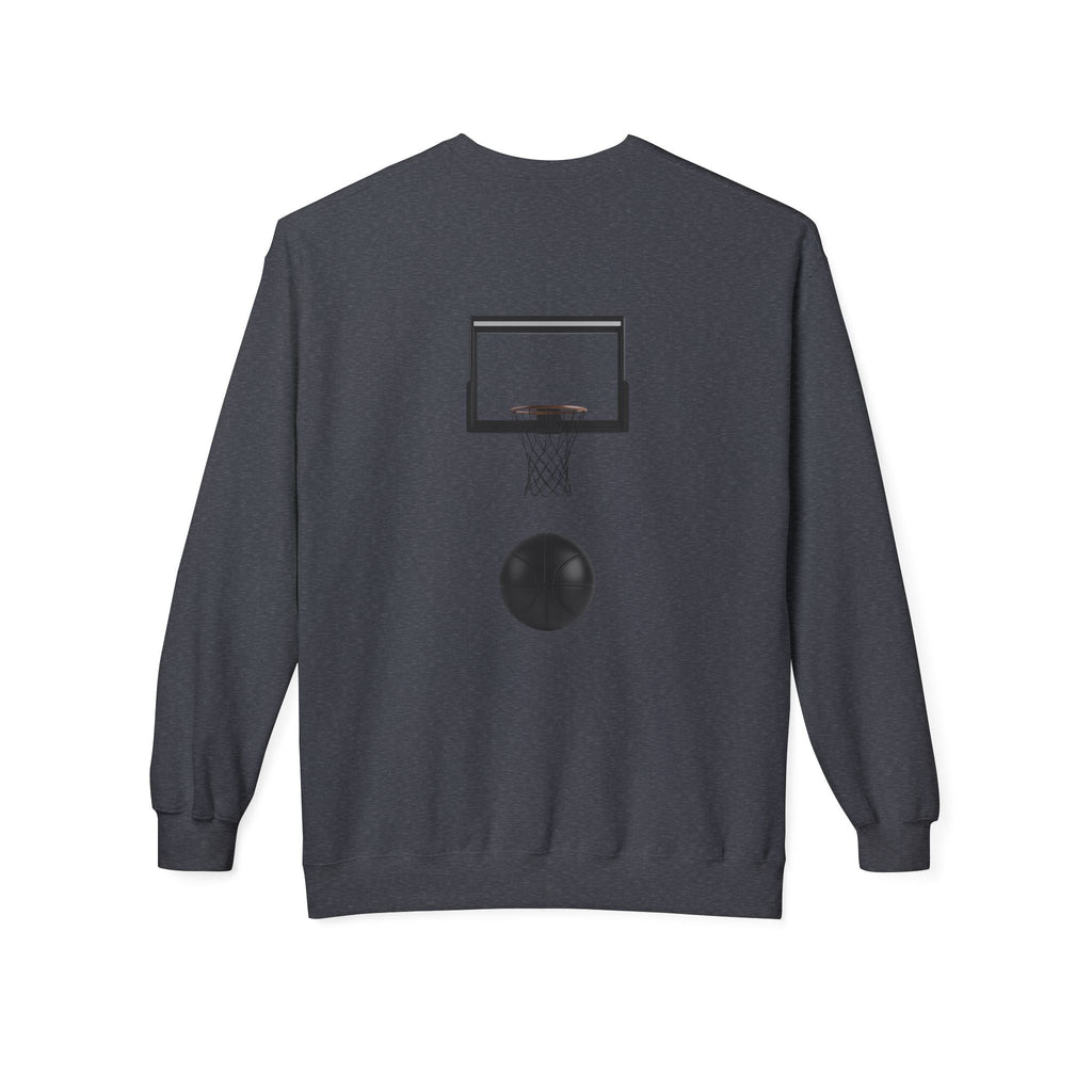 Basketball Players Sweatshirt Front Dribble Back Hoop Graphic - Etna Gift