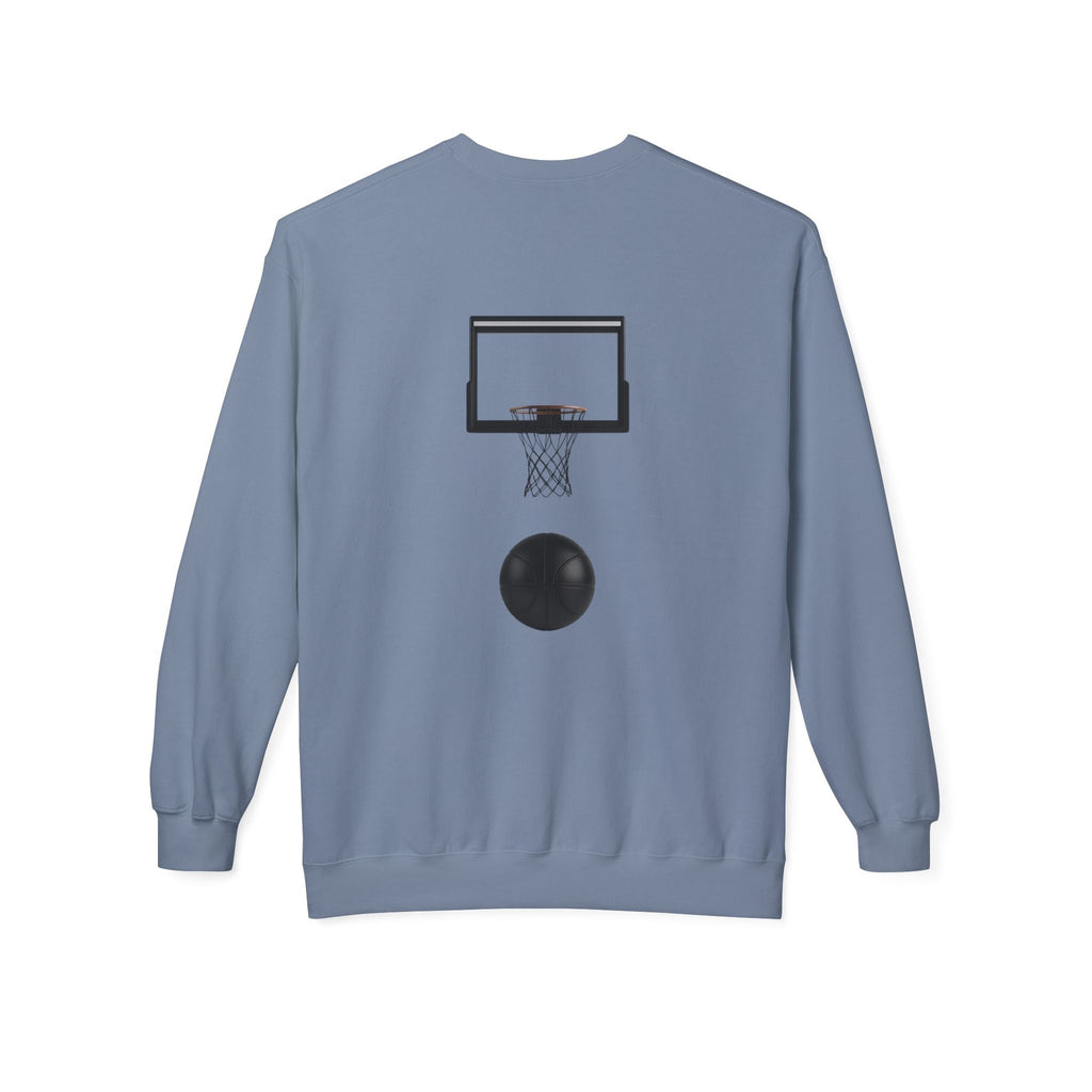 Basketball Players Sweatshirt Front Dribble Back Hoop Graphic - Etna Gift
