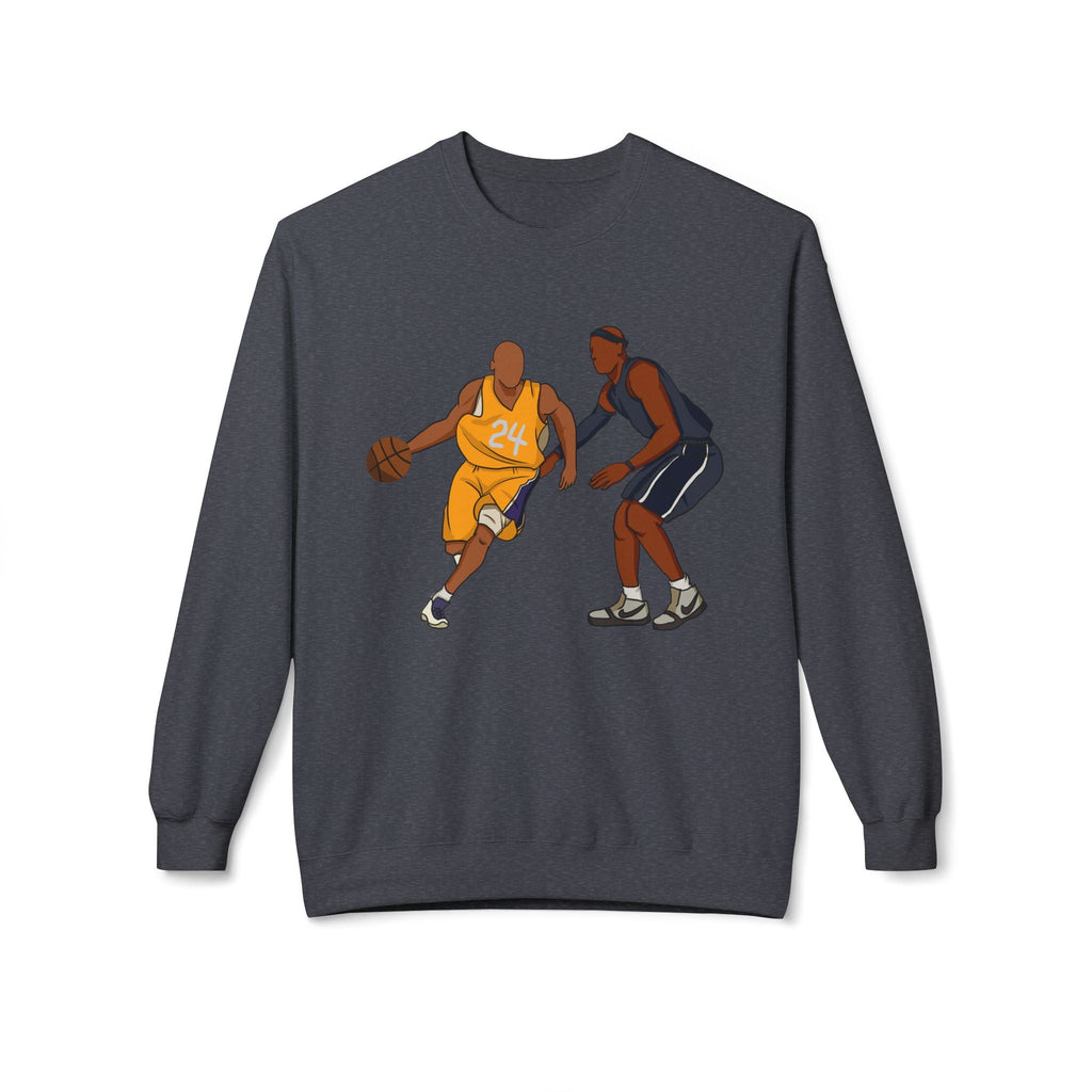 Basketball Players Sweatshirt Front Dribble Back Hoop Graphic - Etna Gift