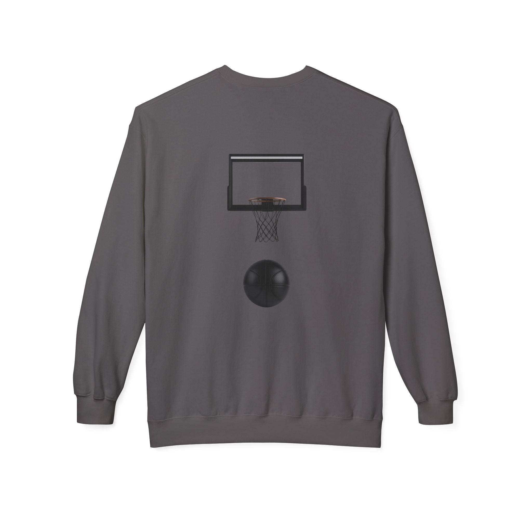 Basketball Players Sweatshirt Front Dribble Back Hoop Graphic - Etna Gift