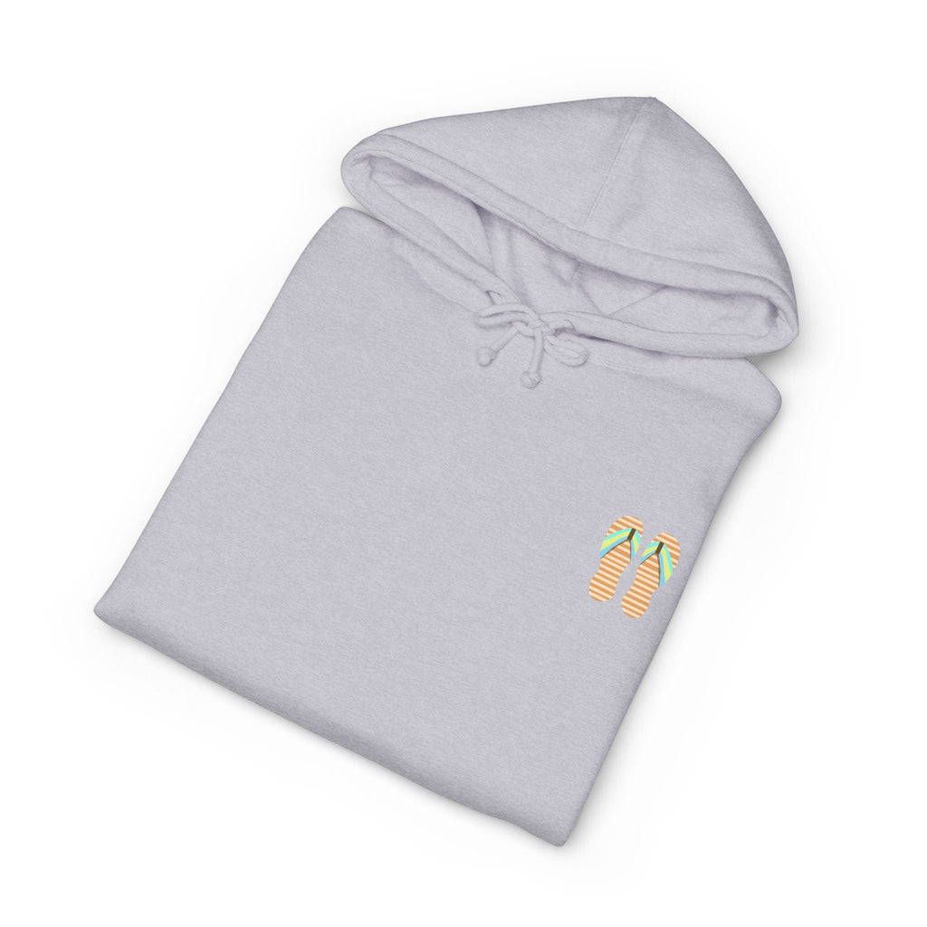 Beach Sunset Hoodie – Tropical Palm Trees & Flip Flops Graphic Sweatshirt - Etna Gift