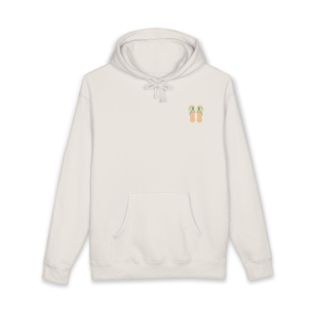 Beach Sunset Hoodie – Tropical Palm Trees & Flip Flops Graphic Sweatshirt - Etna Gift
