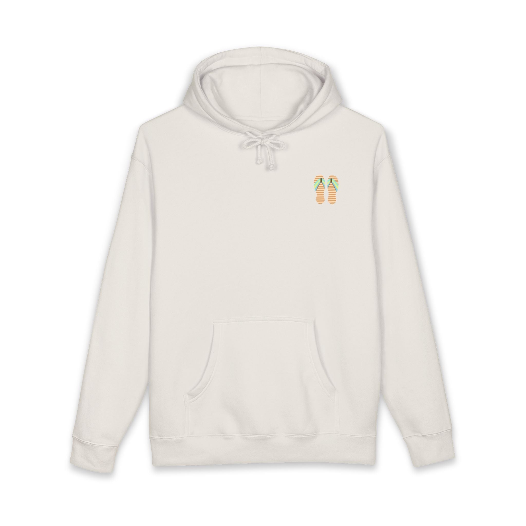 Beach Sunset Hoodie – Tropical Palm Trees & Flip Flops Graphic Sweatshirt - Etna Gift