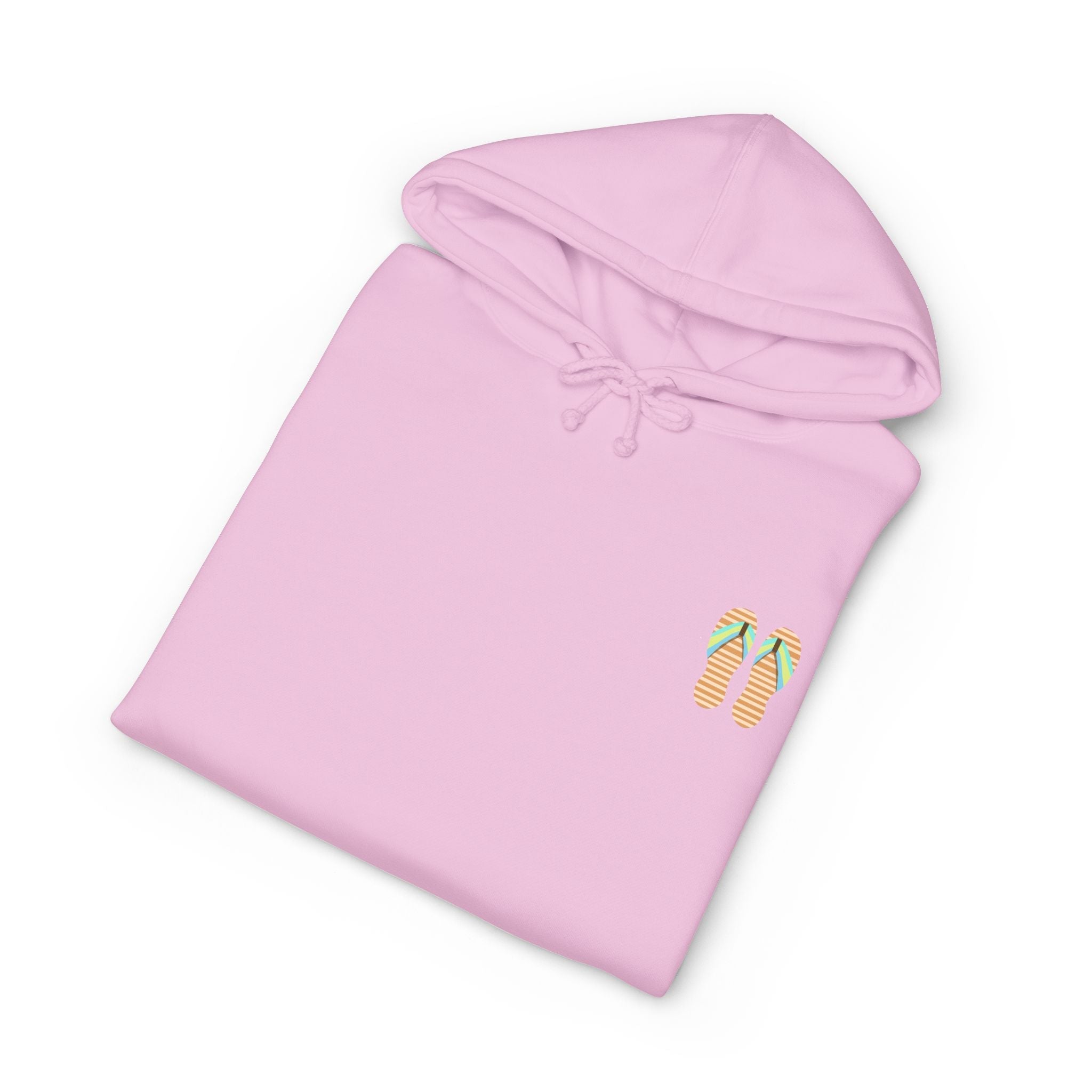 Beach Sunset Hoodie – Tropical Palm Trees & Flip Flops Graphic Sweatshirt - Etna Gift