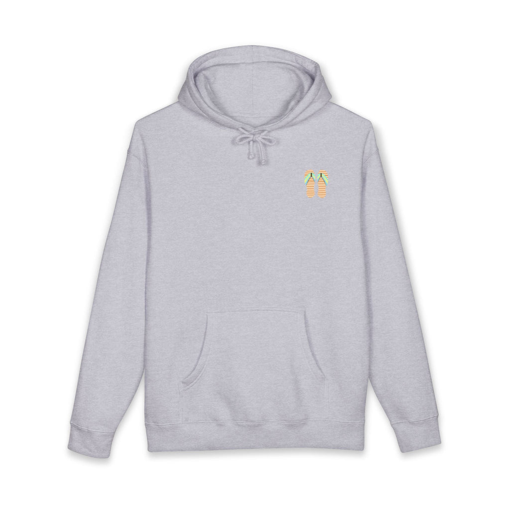 Beach Sunset Hoodie – Tropical Palm Trees & Flip Flops Graphic Sweatshirt - Etna Gift