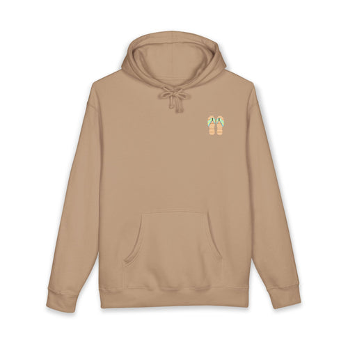 Beach Sunset Hoodie – Tropical Palm Trees & Flip Flops Graphic Sweatshirt - Etna Gift