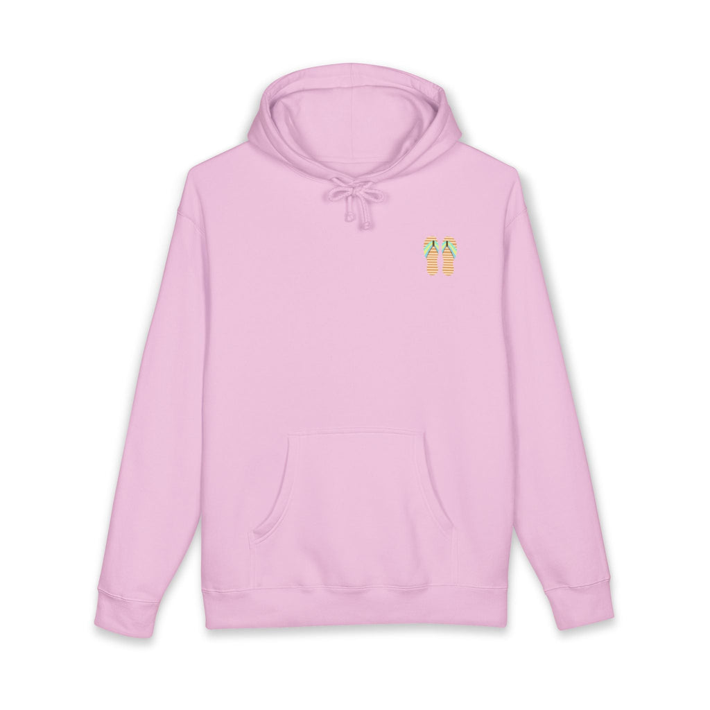 Beach Sunset Hoodie – Tropical Palm Trees & Flip Flops Graphic Sweatshirt - Etna Gift