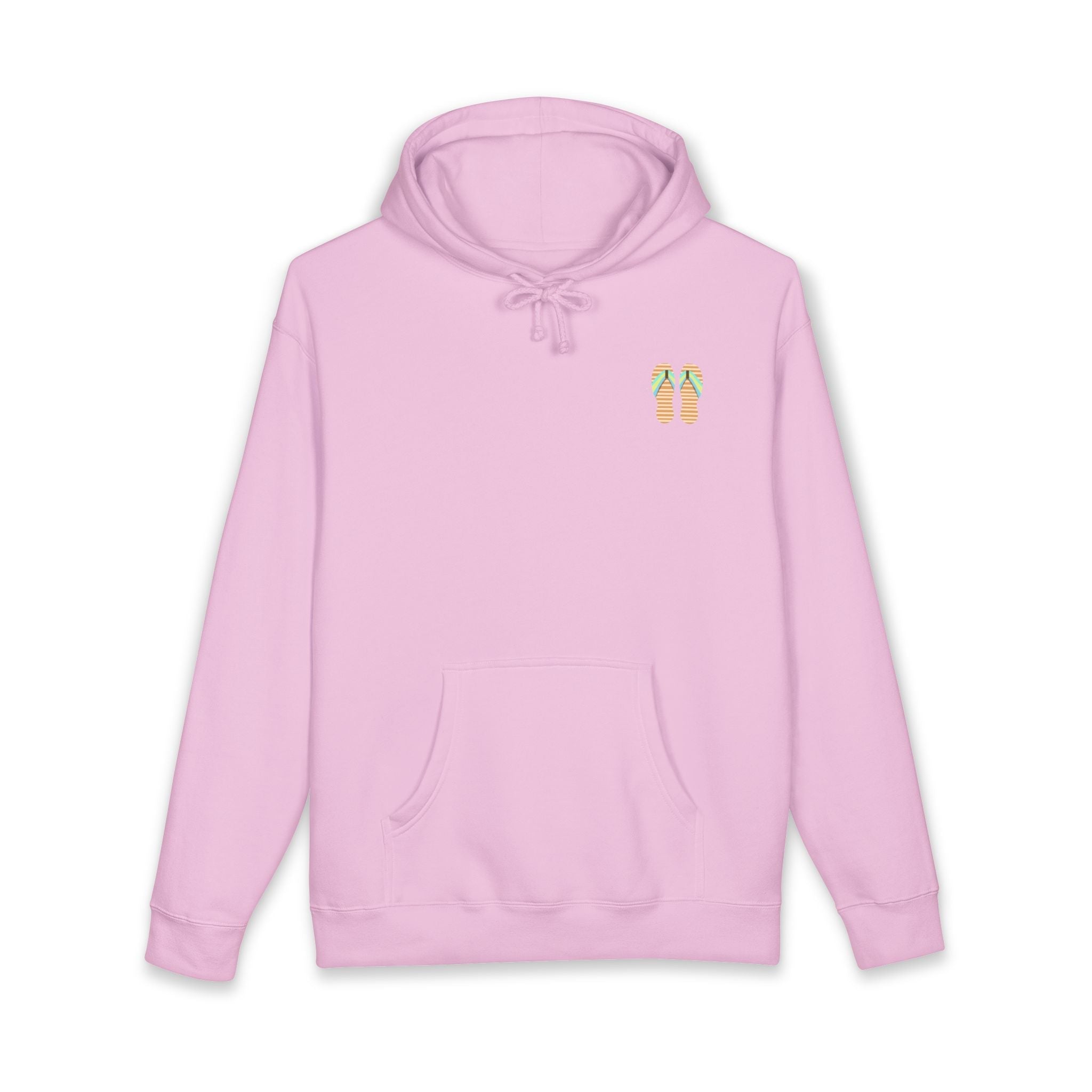 Beach Sunset Hoodie – Tropical Palm Trees & Flip Flops Graphic Sweatshirt - Etna Gift