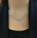 Beaded stone necklace 925 sterling silver beaded stone necklace - Etna Gift