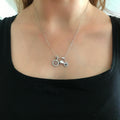 Bicycle silver necklace 925 sterling silver bicycle necklace - Etna Gift