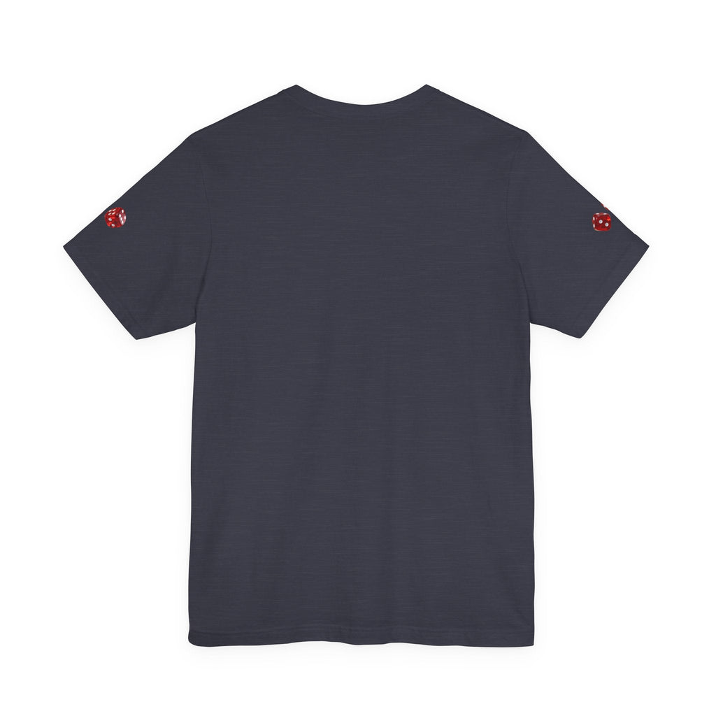 Black Poker Cards Heart design T-Shirt | Poker Chips Dice Tee - Etna Gift