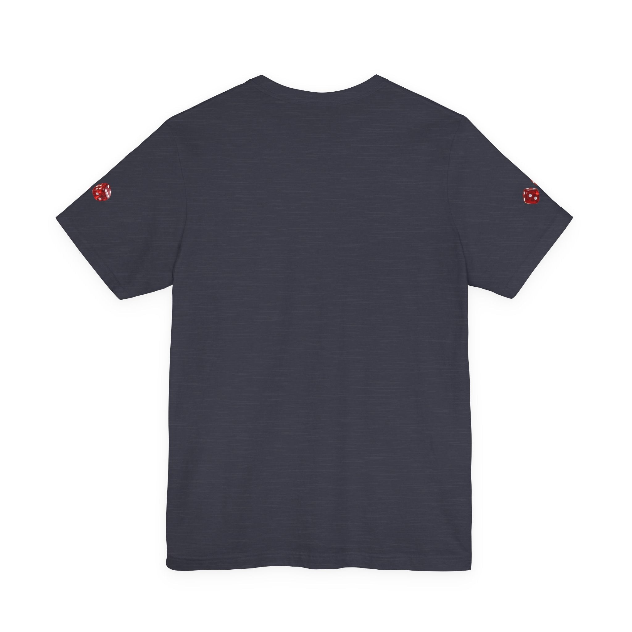 Black Poker Cards Heart design T-Shirt | Poker Chips Dice Tee - Etna Gift