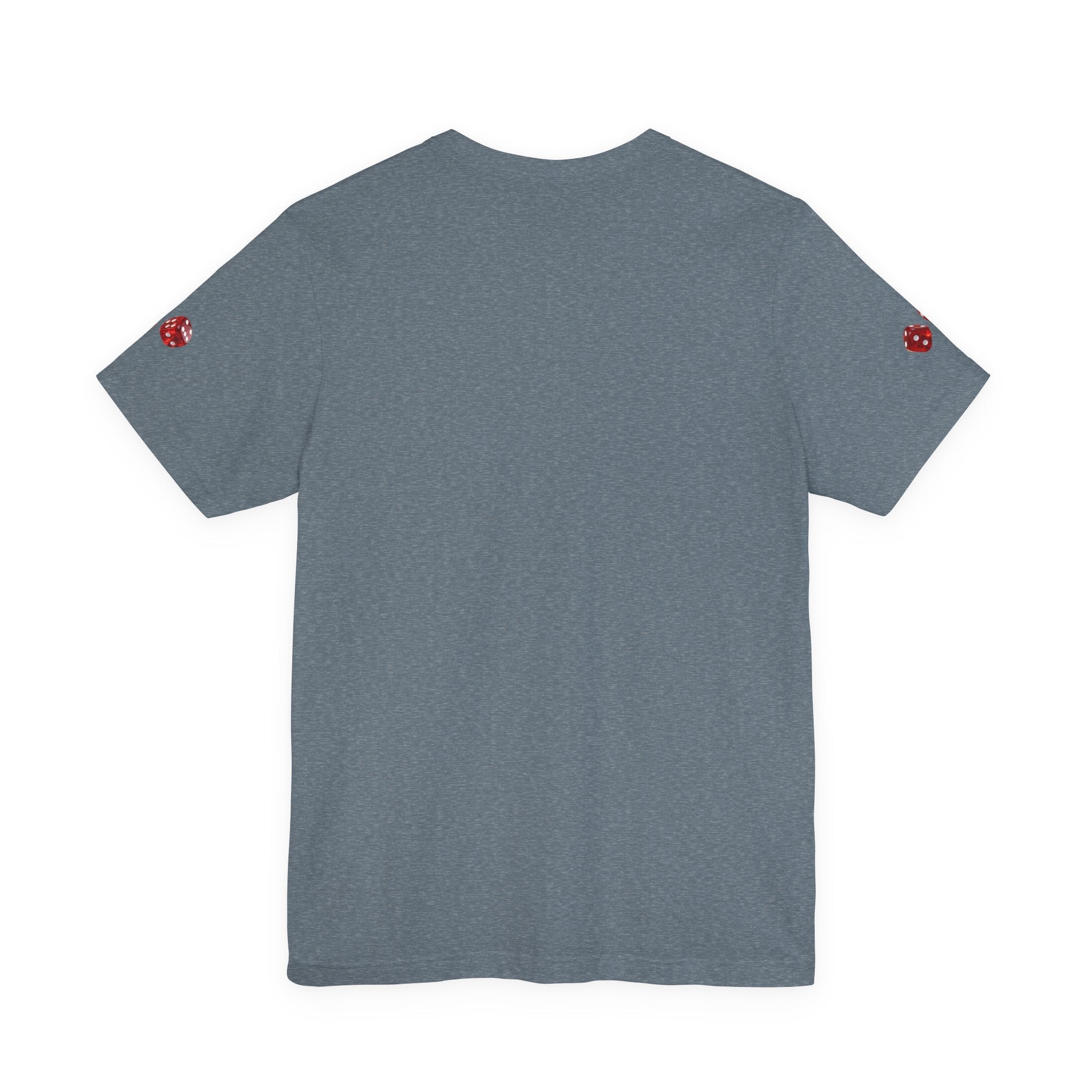 Black Poker Cards Heart design T-Shirt | Poker Chips Dice Tee - Etna Gift