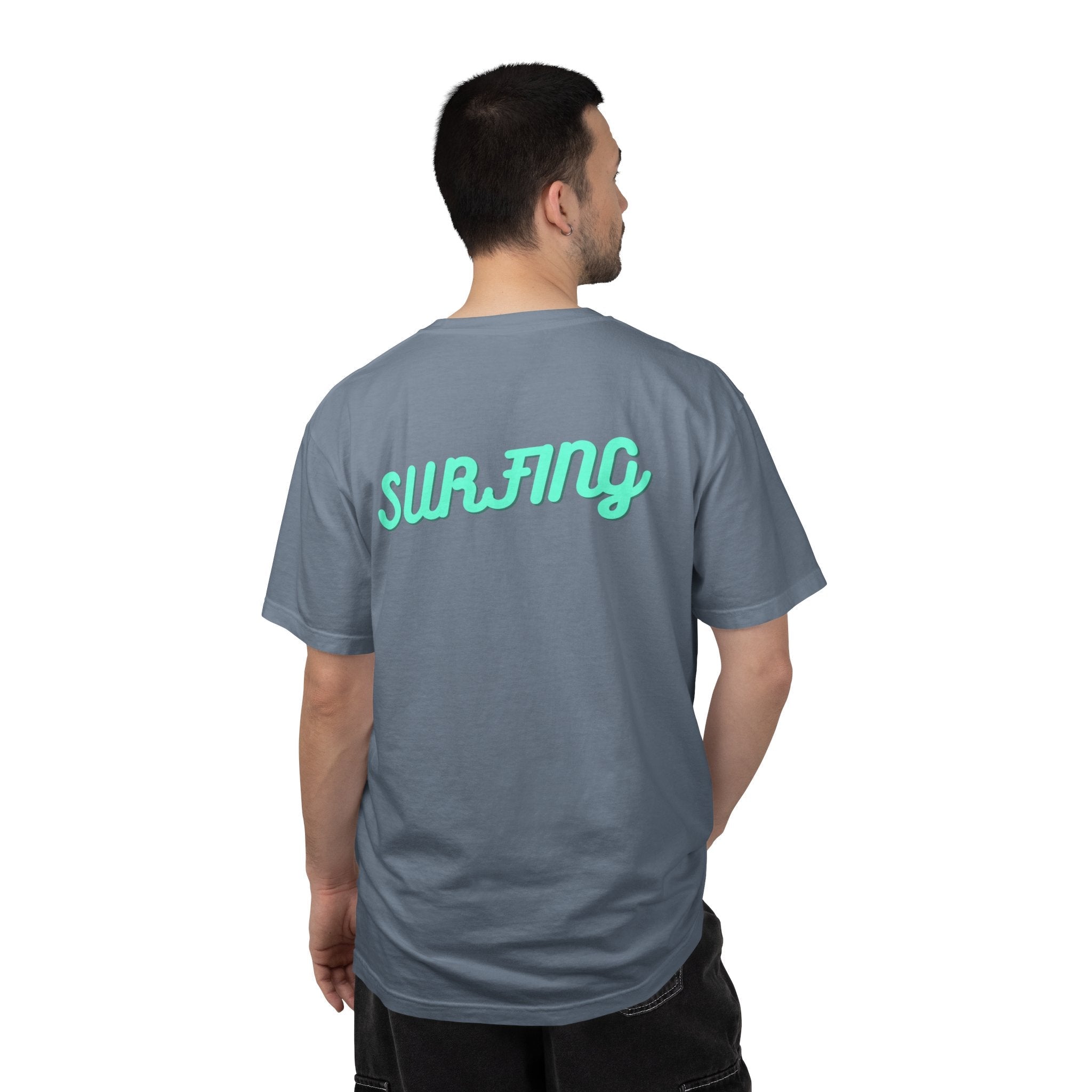 California Beach Surf T-Shirt Retro Palm Trees & ‘SURFING’ Graphic - Etna Gift