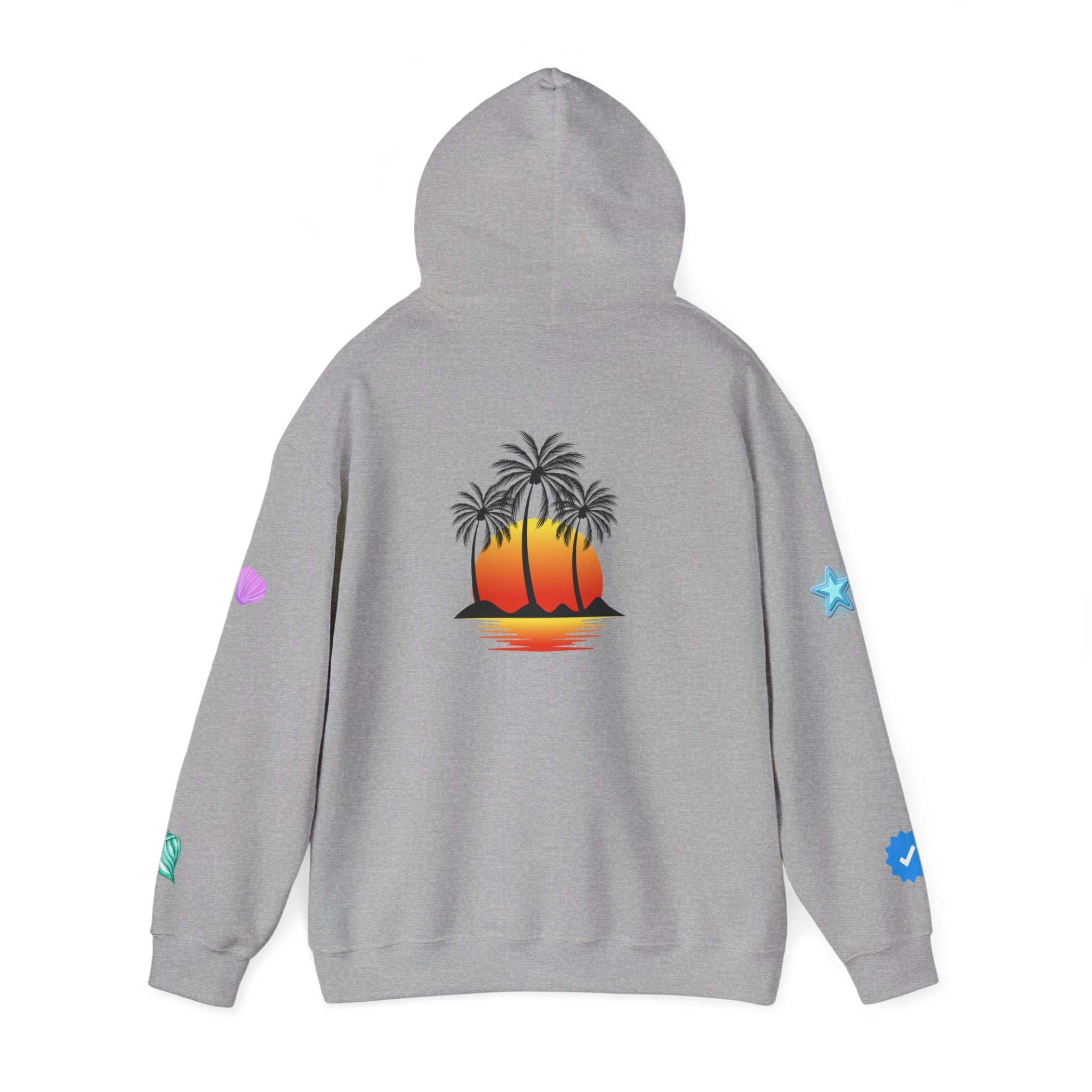 California Palm Sunset Hoodie | Palm Tree Sunset Hoodie - Etna Gift