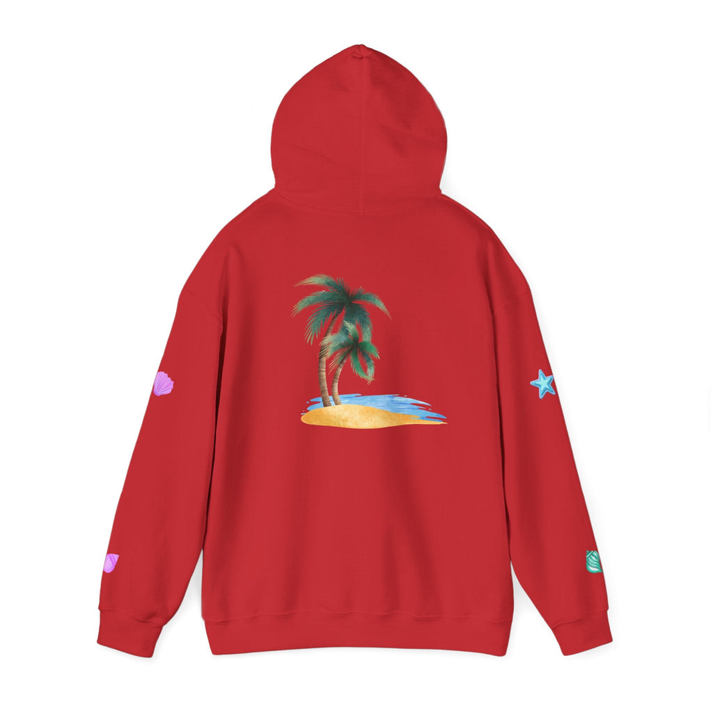 California Palm Tree Hoodie | Beach Island Graphic, Sleeve Icons - Etna Gift