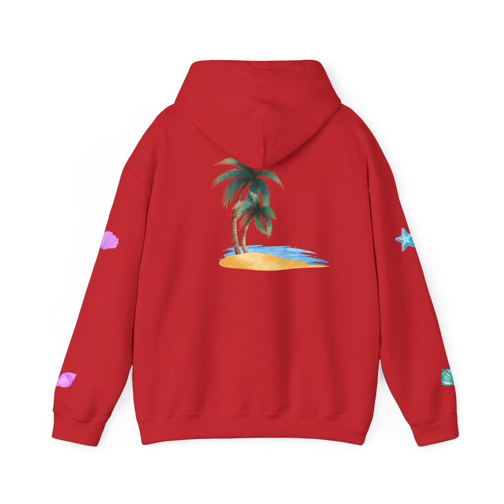 California Palm Tree Hoodie | Beach Island Graphic, Sleeve Icons - Etna Gift