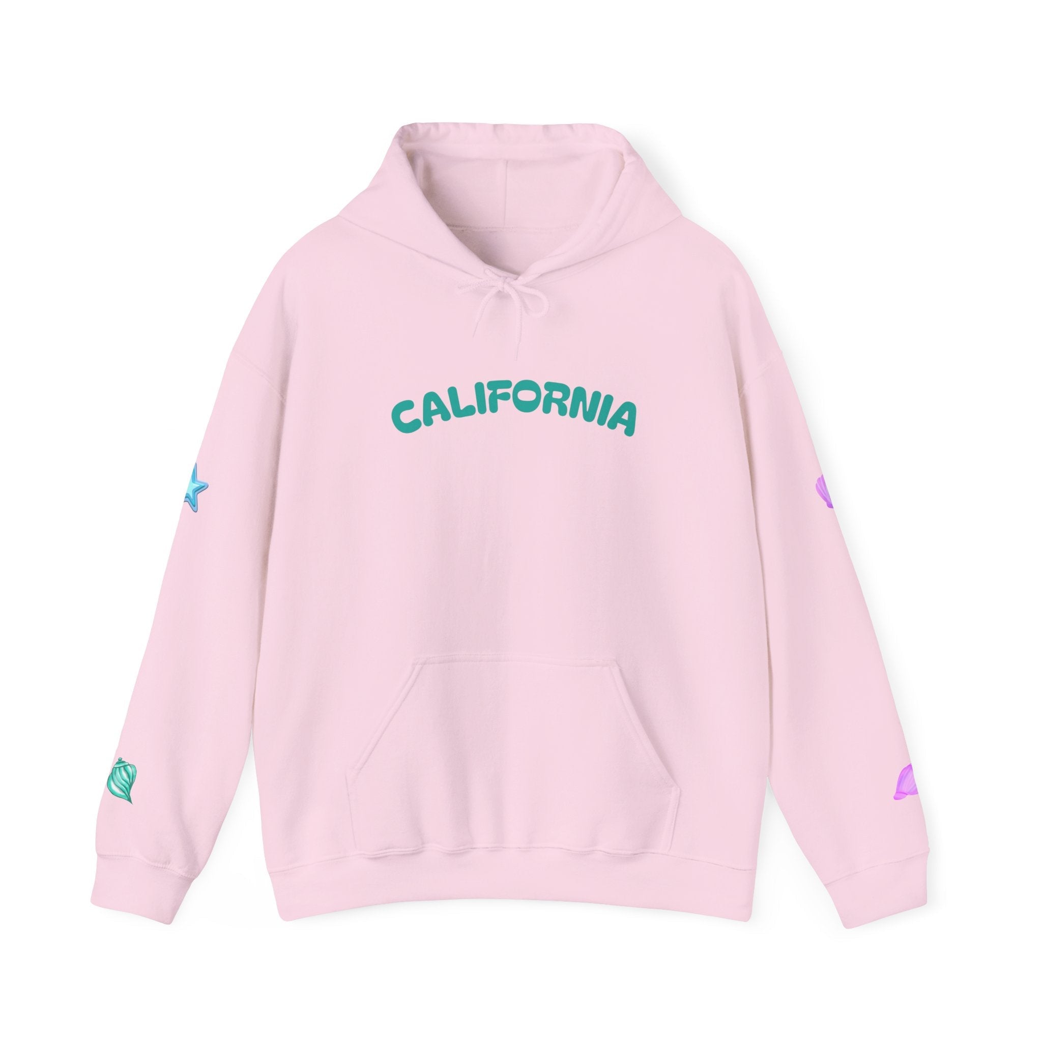 California Palm Tree Hoodie | Beach Island Graphic, Sleeve Icons - Etna Gift
