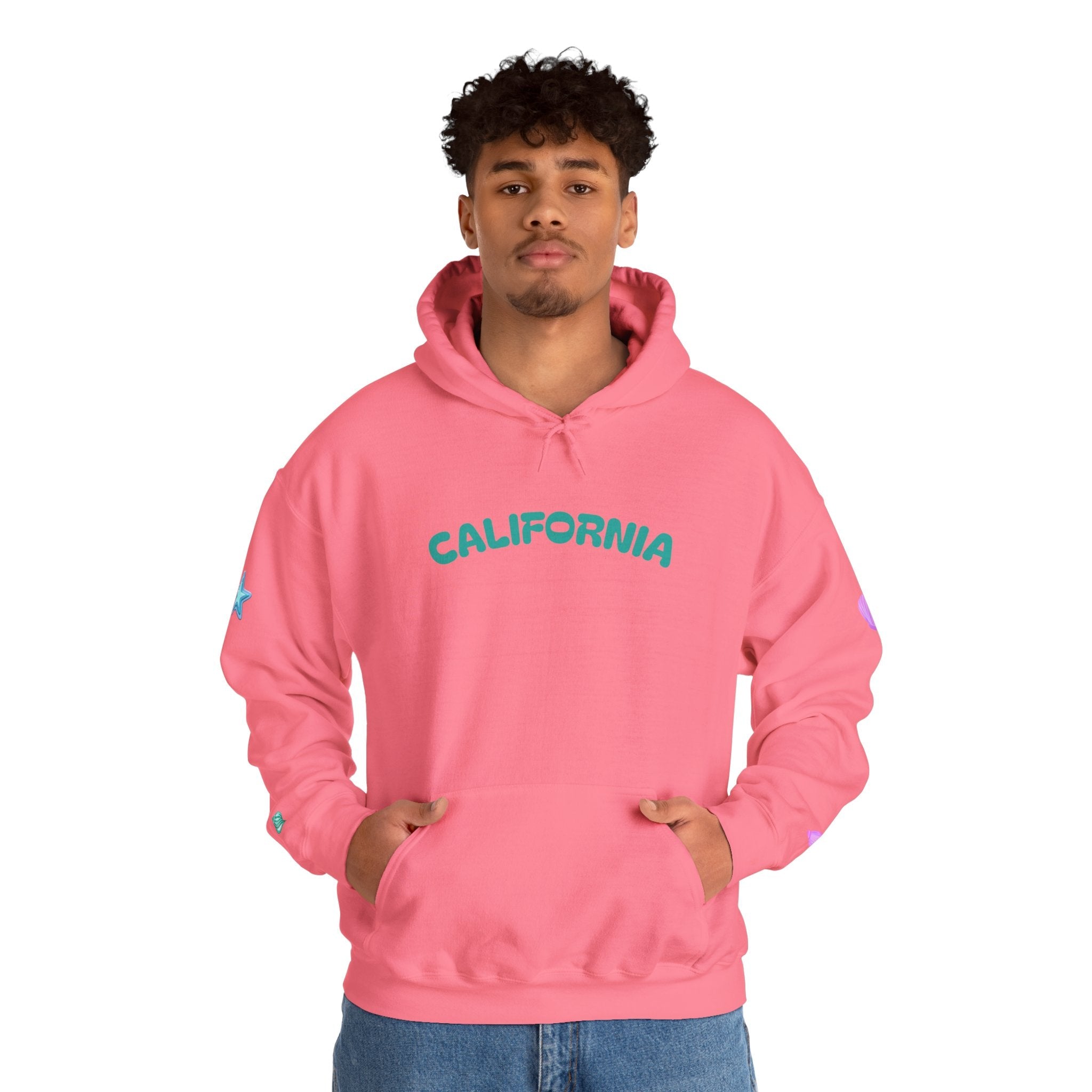 California Palm Tree Hoodie | Beach Island Graphic, Sleeve Icons - Etna Gift