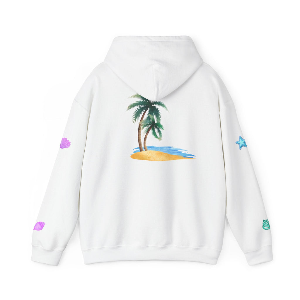 California Palm Tree Hoodie | Beach Island Graphic, Sleeve Icons - Etna Gift