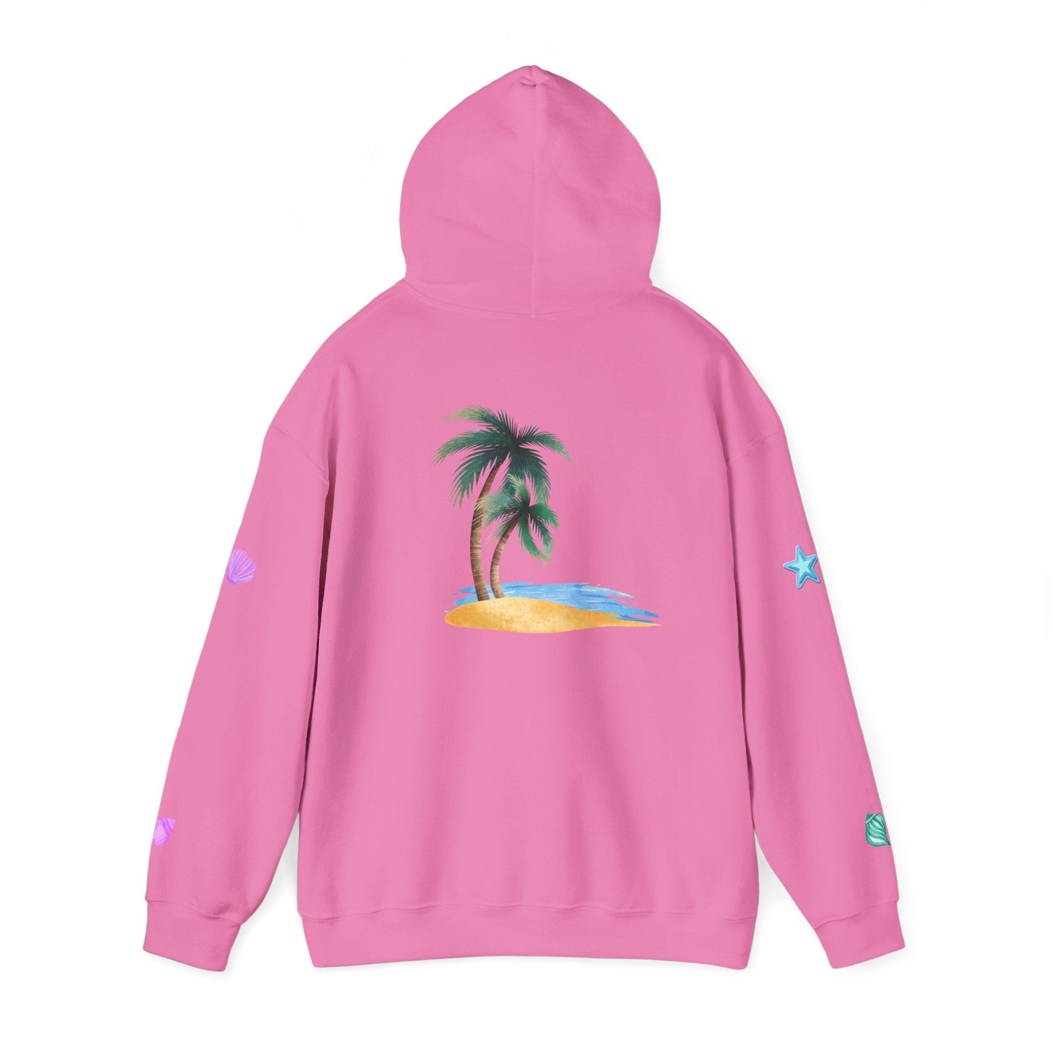 California Palm Tree Hoodie | Beach Island Graphic, Sleeve Icons - Etna Gift