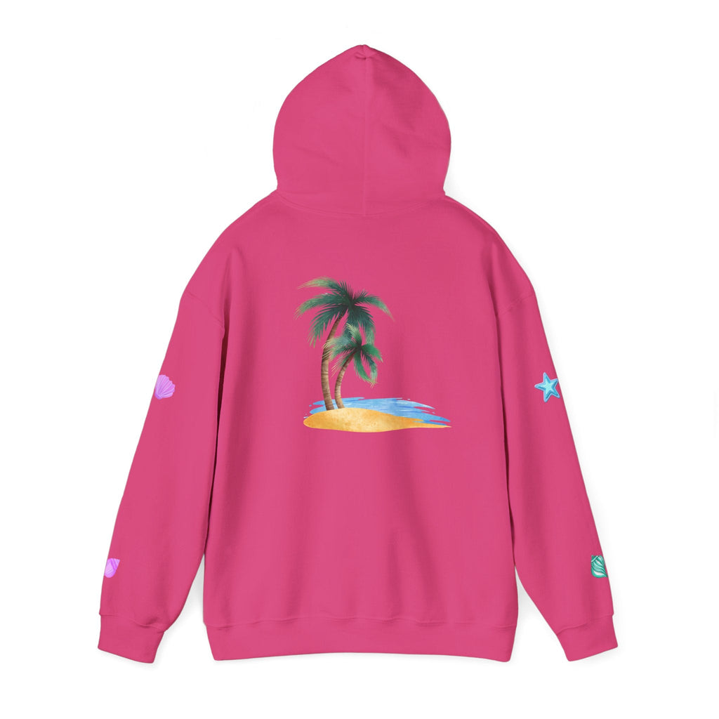 California Palm Tree Hoodie | Beach Island Graphic, Sleeve Icons - Etna Gift