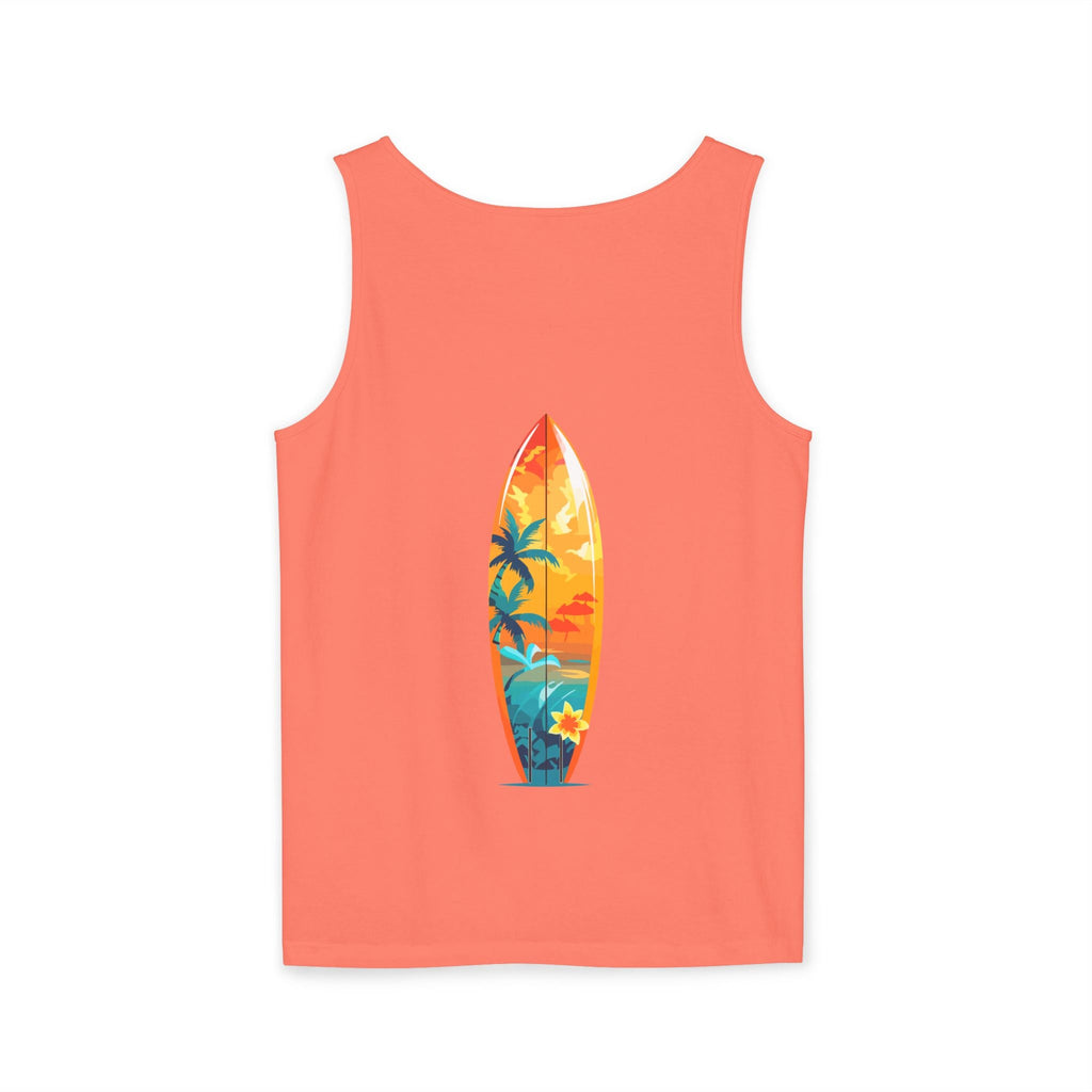 California Paradise Palm Tank Top Retro Beach Sunset Graphic - Etna Gift