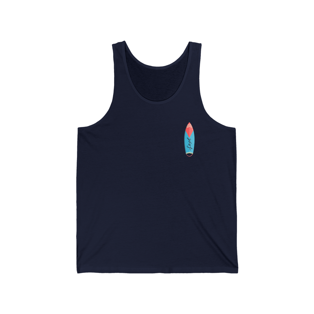 California Surf Tank Top 'Super Surfer' Vintage Beach Surfboard Design - Etna Gift