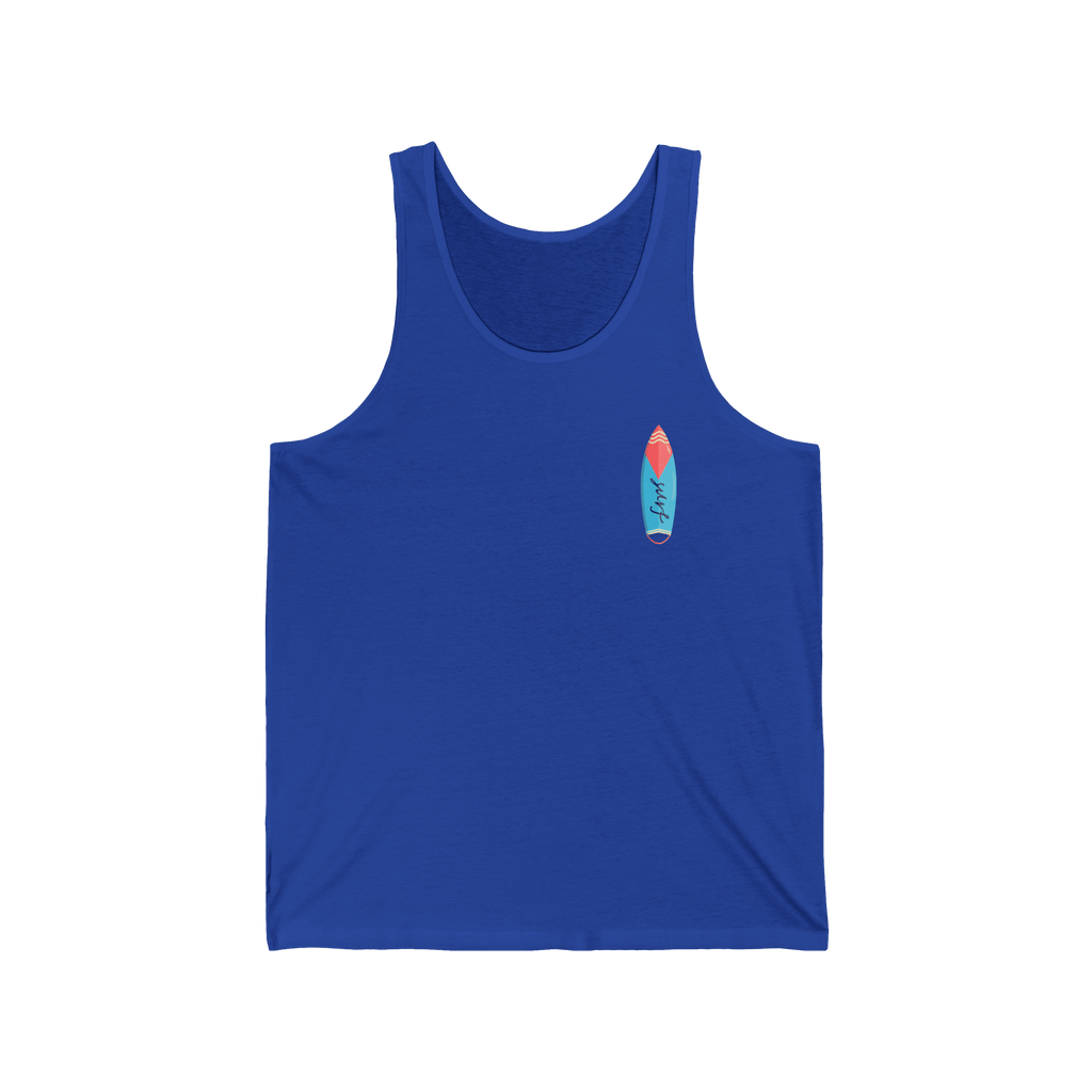 California Surf Tank Top 'Super Surfer' Vintage Beach Surfboard Design - Etna Gift