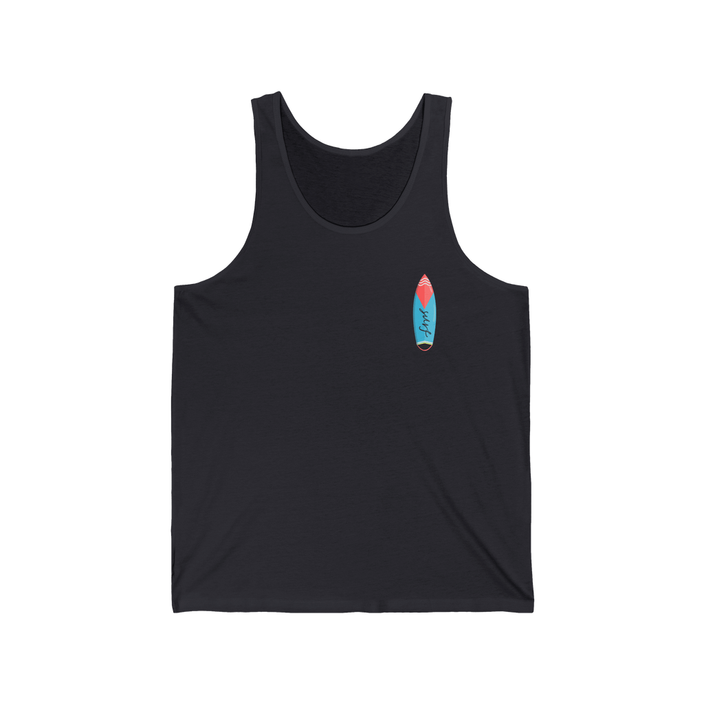 California Surf Tank Top 'Super Surfer' Vintage Beach Surfboard Design - Etna Gift