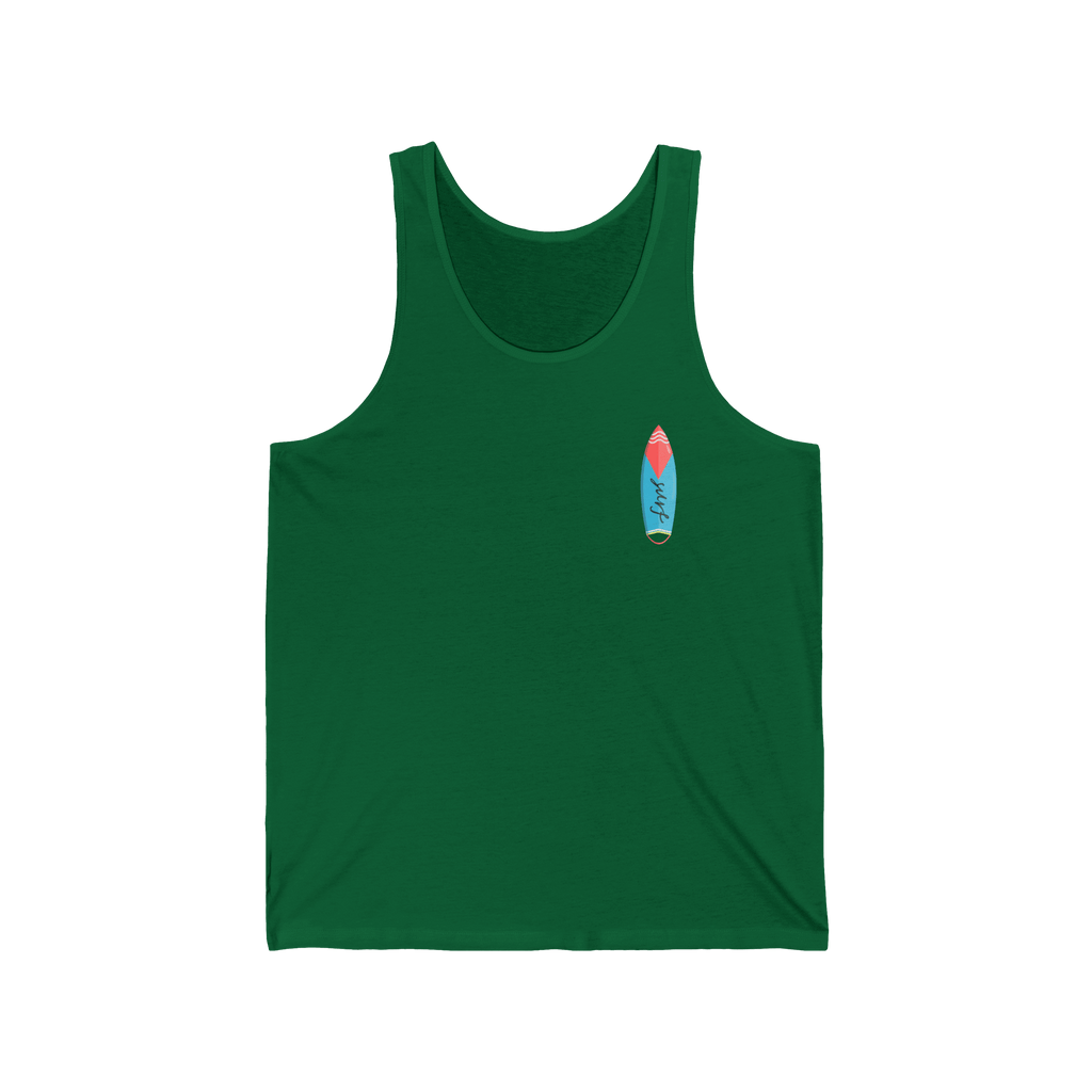 California Surf Tank Top 'Super Surfer' Vintage Beach Surfboard Design - Etna Gift