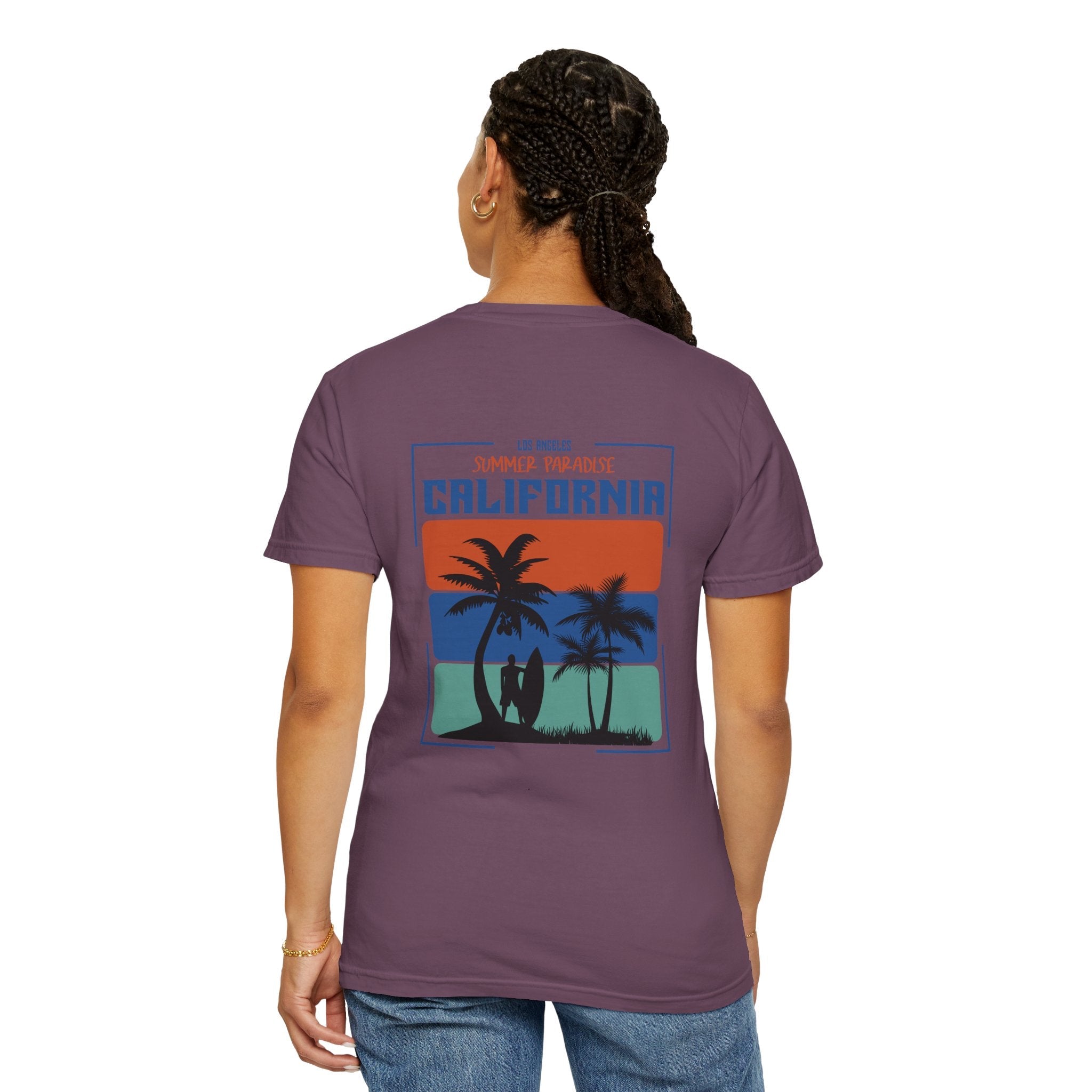 California Vintage Palm T-Shirt Retro Beach Graphic Tee - Etna Gift