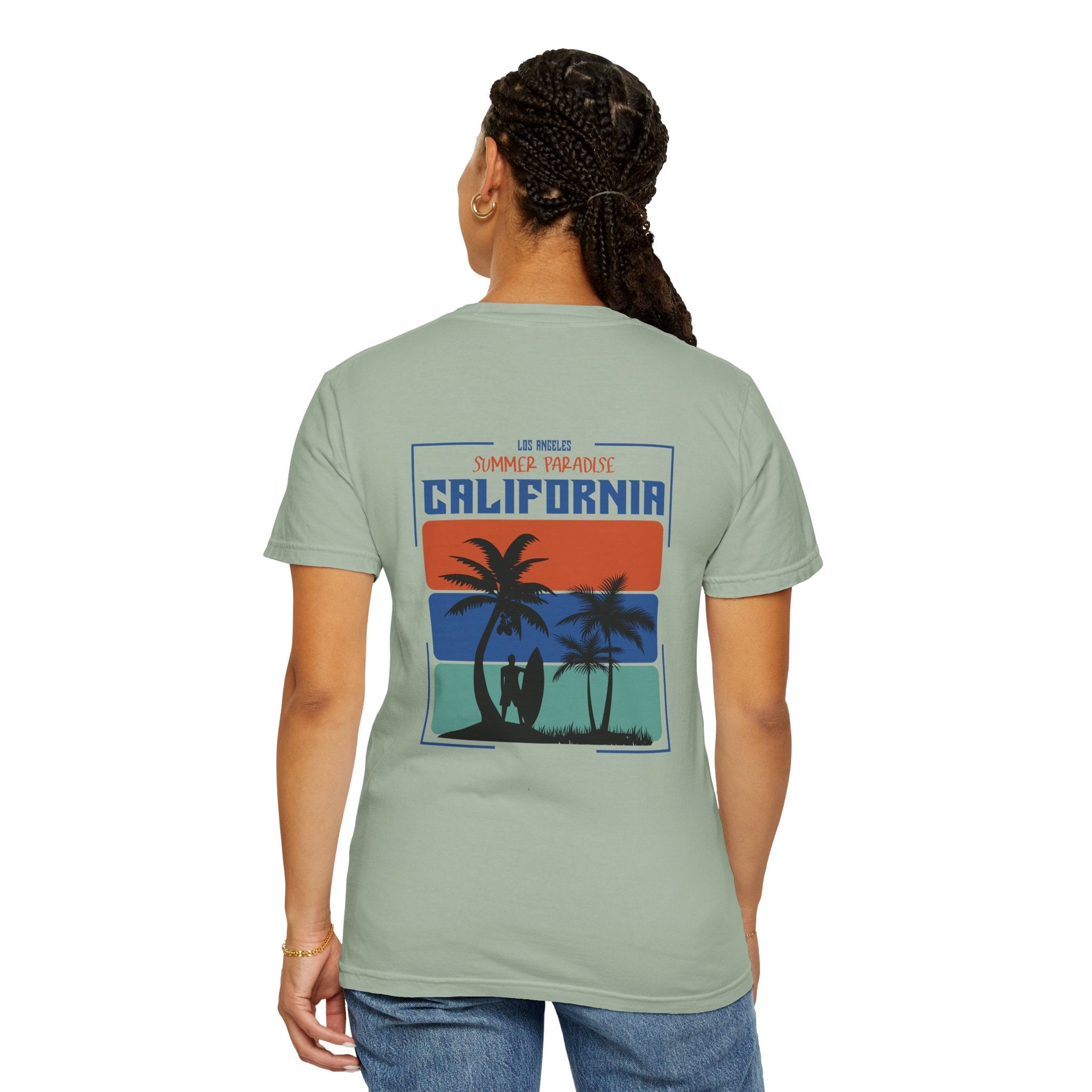 California Vintage Palm T-Shirt Retro Beach Graphic Tee - Etna Gift