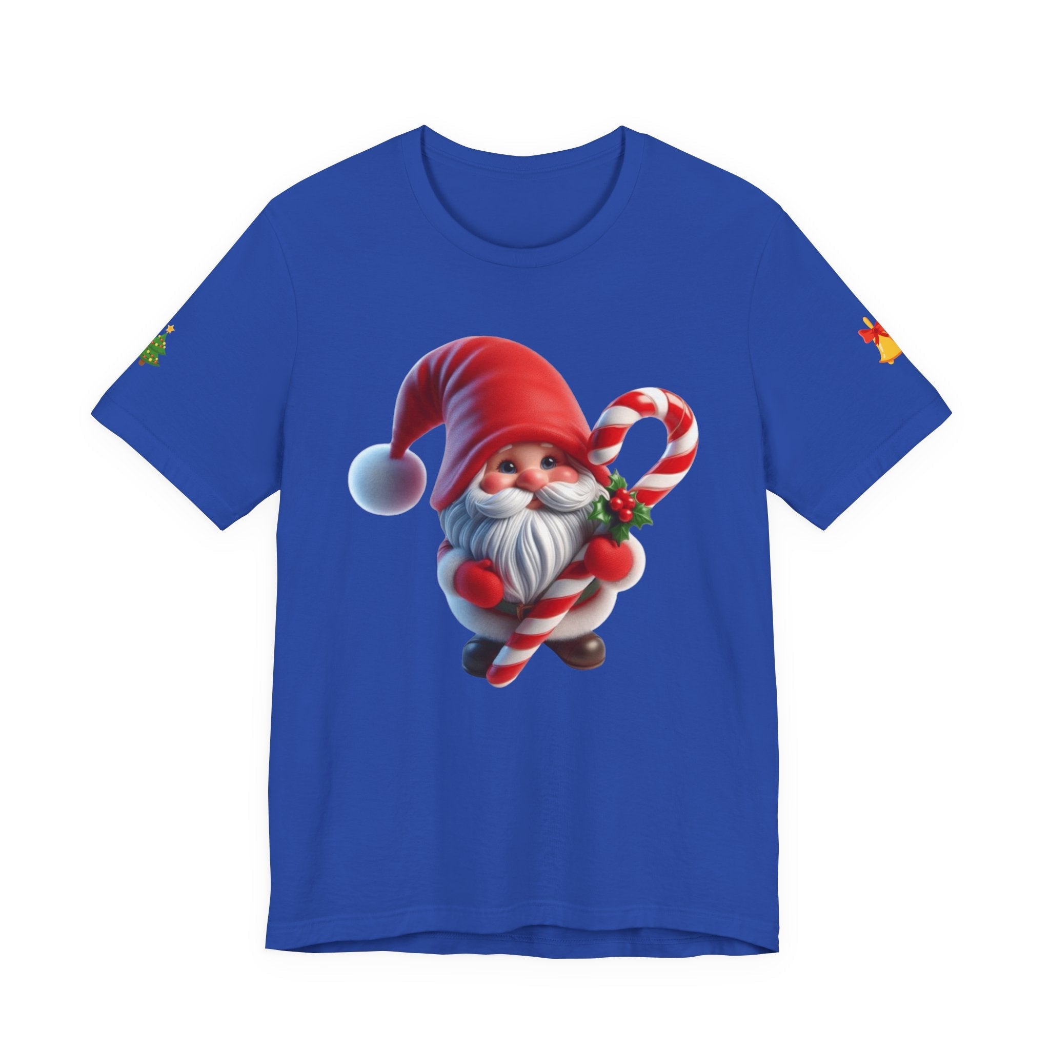 Candy Cane Gnome T-Shirt Christmas Santa Elf Tee - Etna Gift